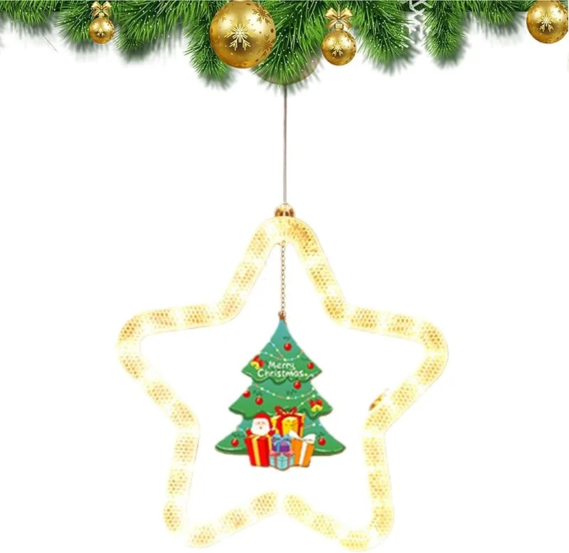 Marke: Gitekain Weihnachtsfensterdekorationen und Saugnapf Feiertags-Display Dekoration — Weihnachtsdeko