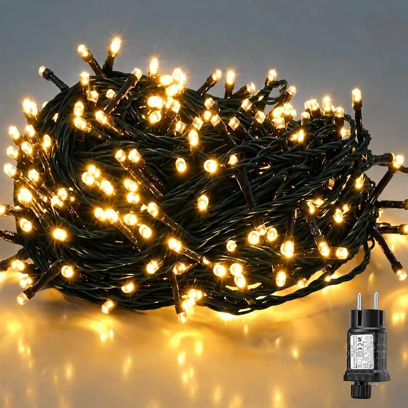 Besuche den SALCAR-Store SALCAR 15m 220er LED Lichterkette Weihnachten, Warmweiß — Weihnachtsbeleuchtung