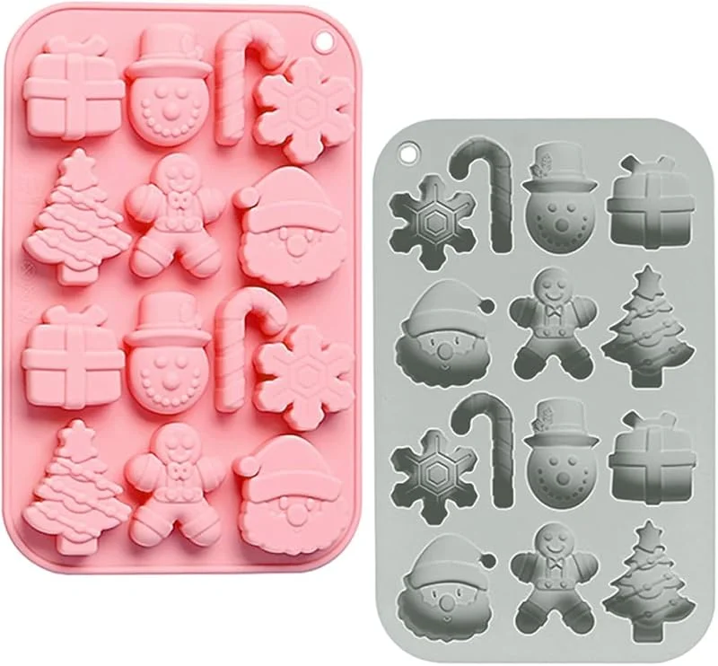 Marke: BESTOYARD 2stücke Backform Weihnachten Geschenkideen Silikon für Kuchen und Eiswürfel — Weihnachtskueche