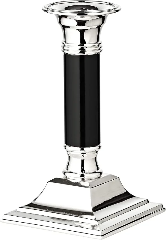 Besuche den EDZARD-Store EDZARD Kerzenleuchter Lincoln schwarz (H 15 cm), anlaufgeschützt — Kerzenlicht Abendessen