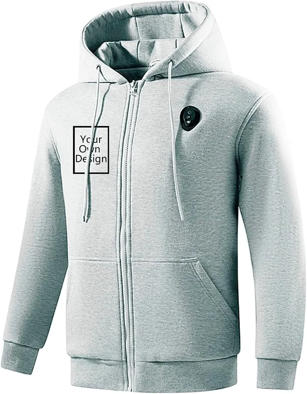 Besuche den UHouse-Store UHouse Beheizbare Sweatjacke Herren Winter Heizjacke mit 5 Heizzonen USB Beheizbarer Hoodie mit LED Elektrische Beheizte Jacke Männer Wärme Winterjacke Große Größen Kapuzenjacke M-5XL — Heizkleidung