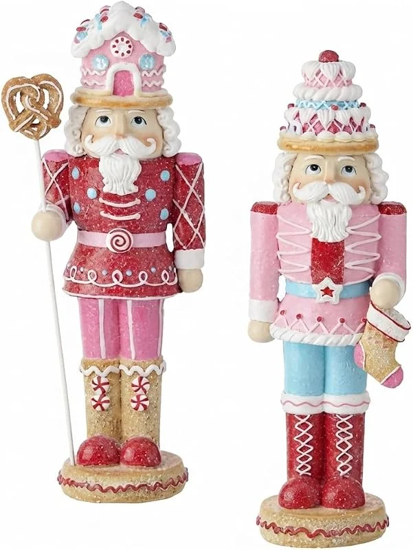 Marke: Regency International Regency International MTX73018-HOMU Nussknacker aus Kunstharz, 31, 8 cm, 2 Stück — Weihnachtsdeko
