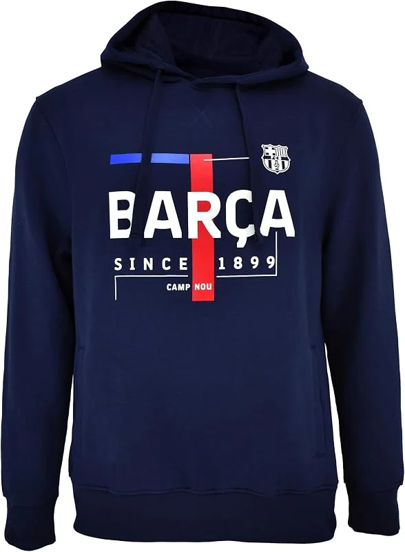 Marke: FC Barcelona FC Barcelona Unisex Offiziell Text Barça Kapuzenpullover (1er Pack) — Weihnachtsmode