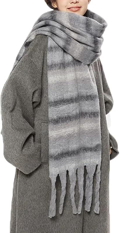 Marke: BSLVWG BSLVWG Damen Winter Tartan Schal, Damen warme Decke Schal lange dicke Schals mit Tassel Weihnachtsgeschenke für Frauen — Weihnachtsmode