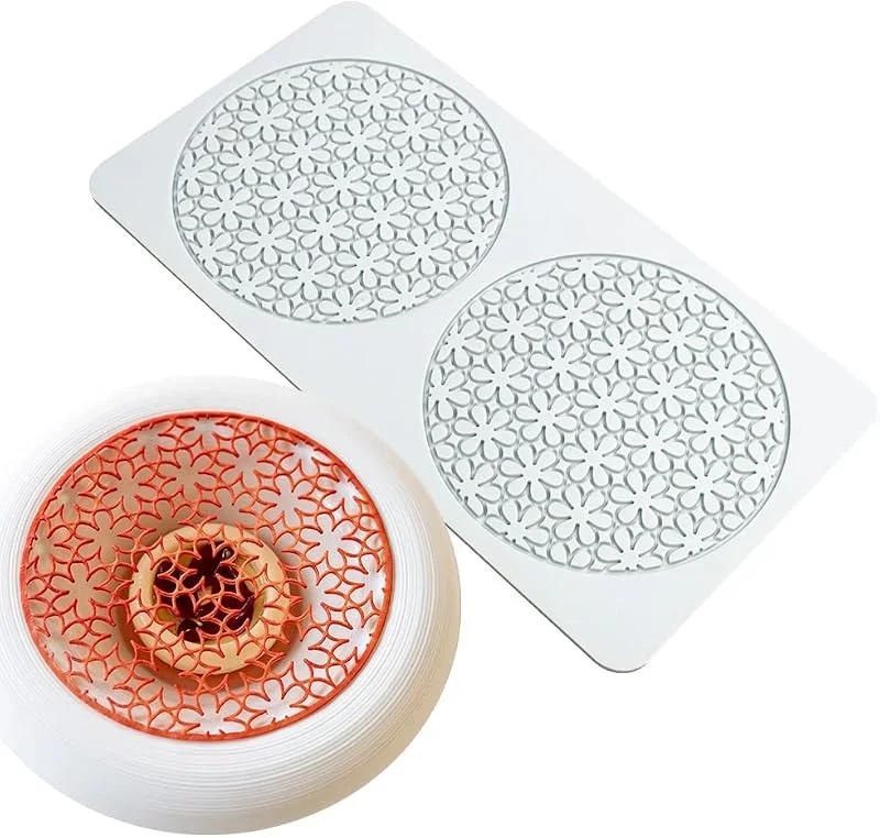 Marke: TUKE Silikonform mit hohlen Blättern, Schokolade, Süßigkeiten, 3D, hohle Blätter, Süßigkeiten, Lebensmittel, Kochen, Mahlzeiten, Dekorationen, Fondantform, Polymer-Ton-Formen (Blumennetz, 26, 4 x 13, 5 x 0, 3 — Weihnachtskueche
