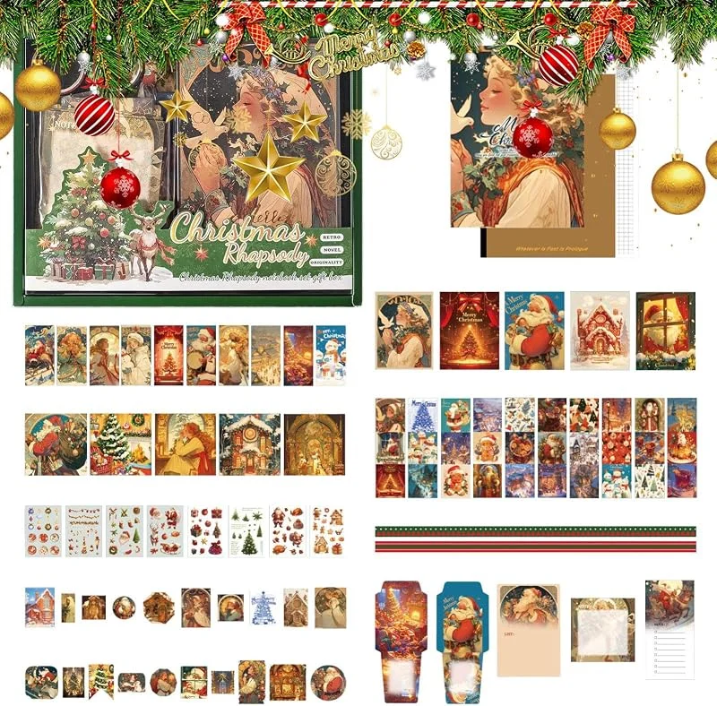 Marke: Genérico Weihnachtsaufkleber für Alben, Set, Aufkleber, Feste, Haftnotizen — Geschenkverpackung