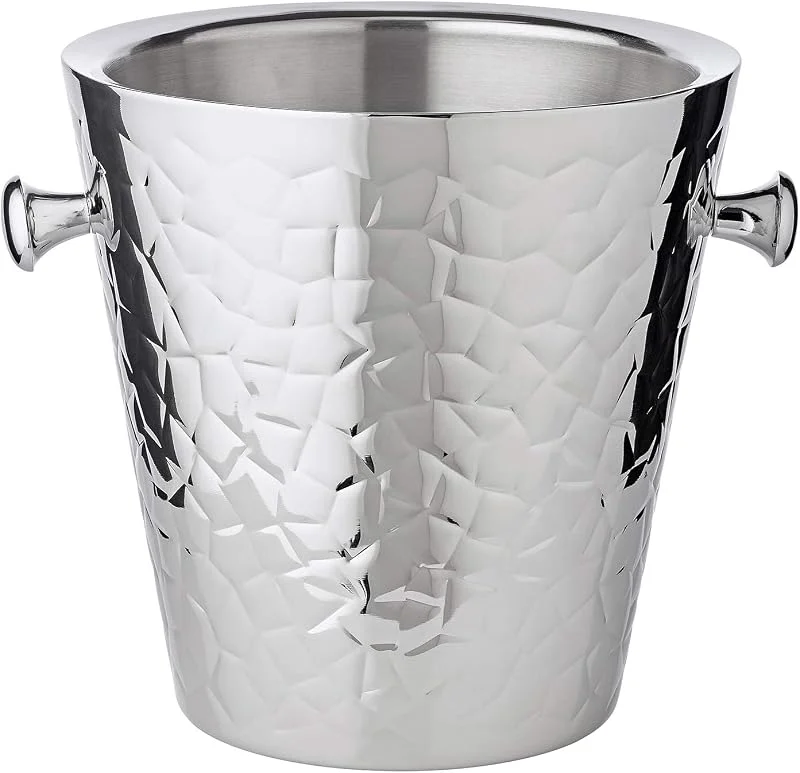 Besuche den EDZARD-Store EDZARD Weinkühler Capri (H 23 cm, Ø 22 cm), hochglanzpoliert, gemustert — Wein und Festtafel