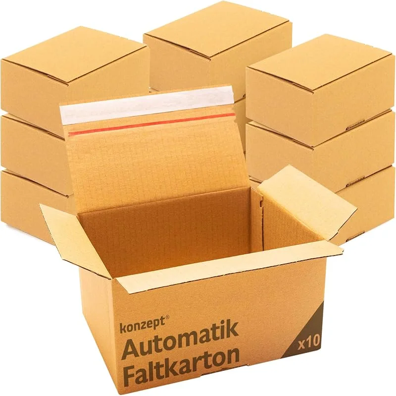 Besuche den Konzept 11-Store KONZEPT Versandkartons 10er Set, 20 x 15 x 15 cm, selbstklebend — Geschenkverpackung