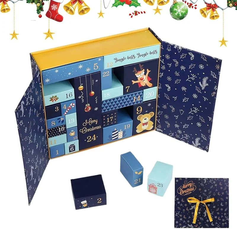 Marke: Generisch Weihnachts-Adventskalender Zum Befüllen 24 Fächer DIY Wiederverwendbare — Advent und Tisch