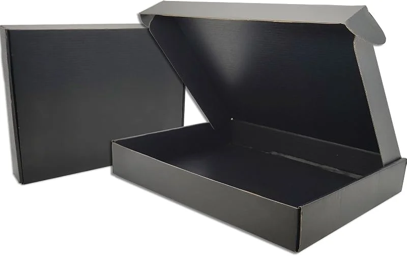 Marke: Lmuze Versandkartons für Kleine Unternehmen, 33 x 25, 4 x 5, 1 cm, Wellpappe, für Versand, Verpackung, Handwerk und Geschenke, Schwarz, 25 Stück — Geschenkverpackung