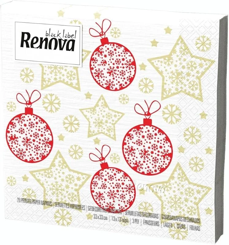 Besuche den Renova-Store Renova Papierservietten, 20 Papierservietten, 1 Stück — Advent und Tisch