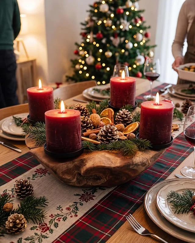 Marke: Homecall Homecall Adventskranz Modern Kerzenhalter Adventskranz Holz Ø Ca. 30 cm — Advent und Tisch