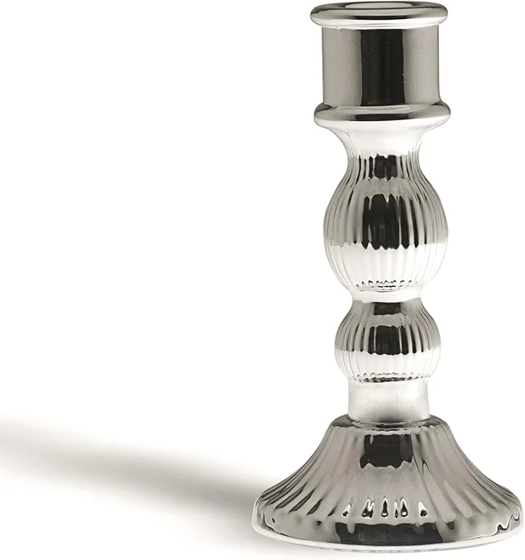 Besuche den Excelsa-Store Excelsa Light Chandelier Silver, Glas, Silber, 8 x 8 x 15 cm — Kerzenlicht Abendessen