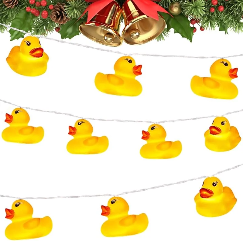 Marke: Genérico Lichterkette Helle Beleuchtung mit niedlichem Enten-Design — Weihnachtsbeleuchtung