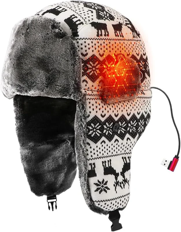 Marke: Generisch USB-beheizte Ushanka-Mütze Winddichtes Steckermodell Mit Ohrenschützern — Heizkleidung