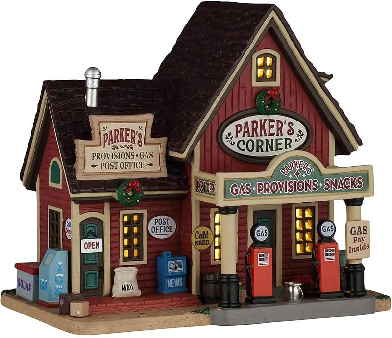 Marke: Lemax Lemax, Parker's Corner Beleuchtete Gebäude #65543 — Weihnachtsdeko