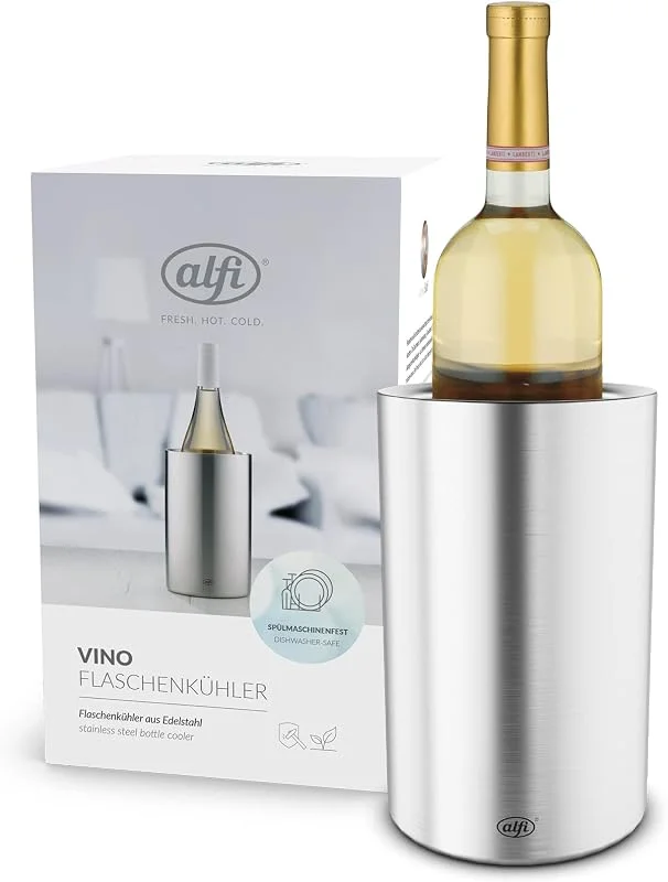 Besuche den alfi-Store alfi VINO Flaschenkühler Edelstahl 0, 70-1, 00 l, silber matt — Wein und Festtafel