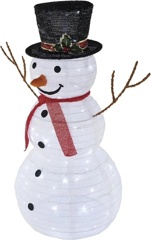 Besuche den EMOS-Store EMOS - Freundlicher Schneemann mit 80 LEDs und Funkeln für Innen und Außen - 94cm Schneemannfigur mit Lichterkette - effektvolle Weihnachtsdekoration für Garten, Terrasse, Veranda oder Hauseingang — Weihnachtsbeleuchtung