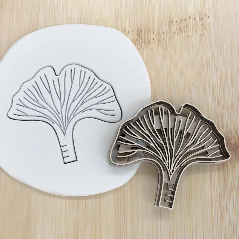 Besuche den my3dbase-Store Ginkgoblatt cookie cutter Fondant Keksstempel, Ausstechform keksausstecher PLA ca.8cm — Weihnachtskueche