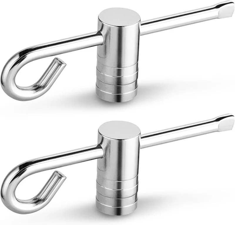 Marke: Mellbree Mellbree Heizkörper-Entlüftungsschlüssel-Set aus massivem Messing, metrische, imperiale Passform, Sechskant- und Handtuchheizkörper-Schlüssel-Werkzeuge für Heizungswartung — Heizung Warmepumpe