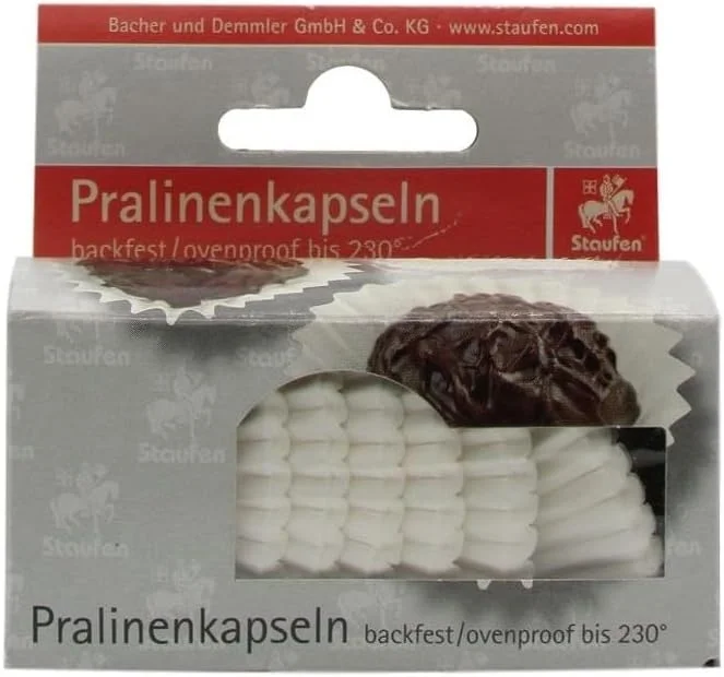 Marke: Demmler Demmler Pralinenkapseln, Pralinenförmchen weiß - 200 Stück - Rund - 2, 6 x 1, 6 cm - die perfekte Wahl für die ansprechende Präsentation Ihrer Pralinen — Weihnachtskueche