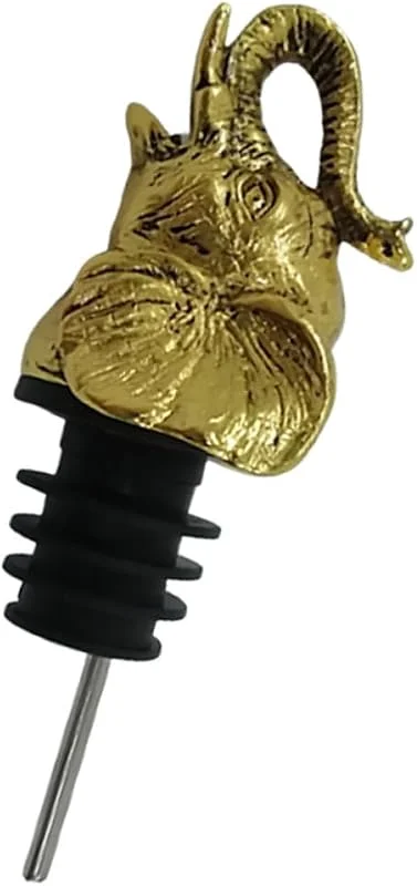 Marke: BESTOYARD Legierungs-Weinausgießer in Elefantenkopfform goldfarben — Wein und Festtafel