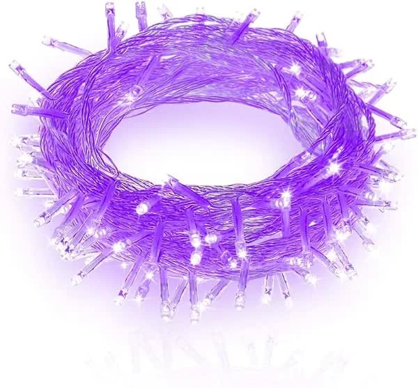 Marke: Generic 10m 80 Led Weihnachtsbaum Lichterketten Weiß Innen-außen USB 2 Modi Wasserdicht Für Party Hochzeit Garten Dekorieren, Purple — Weihnachtsbeleuchtung