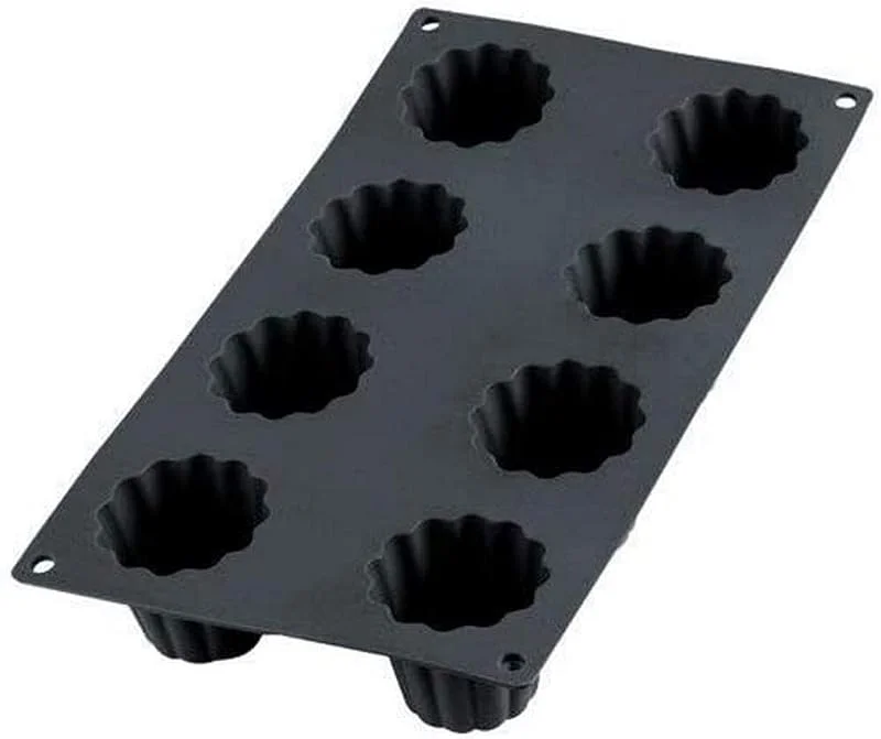 Besuche den Lékué-Store Lékué CANNELE-BORDELAIS, Cannelé-Form, 8 Mulden, schwarz, Silikon — Weihnachtskueche