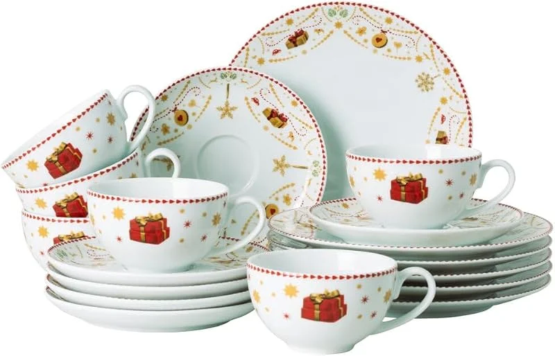 Besuche den Hutschenreuther-Store Hutschenreuther Weihnachten "Christmas Love" Kaffeeset 18-teilig Kombih — Advent und Tisch