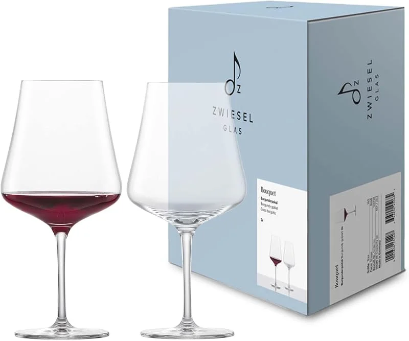 Besuche den Zwiesel Glas-Store Zwiesel Glas Burgunder Rotweinglas Bouquet (2er-Set), stilvolle Burgundergläser für Rotwein, spülmaschinenfeste Tritan-Kristallgläser, Made in Germany (Art.-Nr. 123738) — Wein und Festtafel