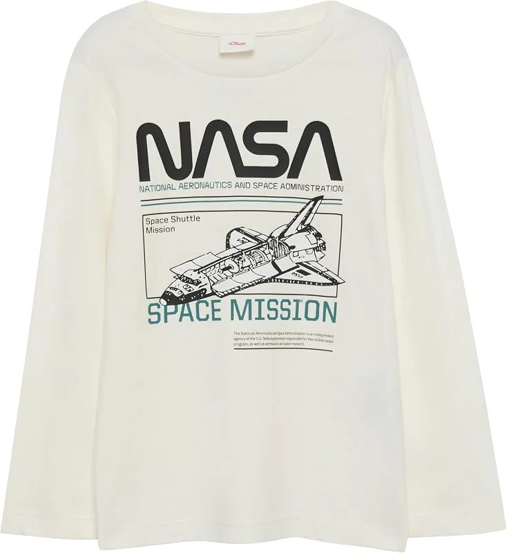 Marke: s.Oliver Junior Jungen 2156651 Longsleeve mit NASA-Print (1er Pack) — Weihnachtsmode