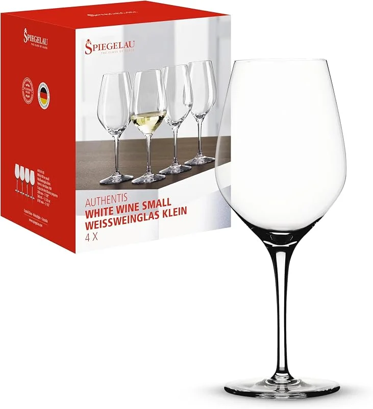Besuche den Spiegelau-Store Spiegelau Weißweingläser 360 ml, 4 Stück, Authentis, 4400183, Weingläser aus Kristallglas, Weißwein Gläser spülmaschinenfest — Wein und Festtafel