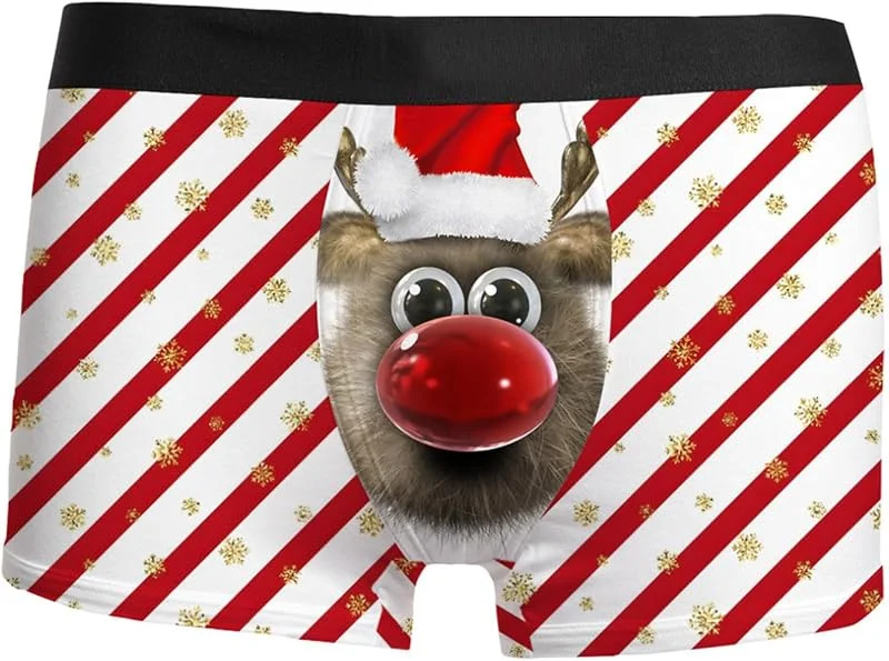 Marke: Generisch Generisch Herren Weihnachten Boxer Shorts Christmas Motiv Boxershorts Lustig Unterwäsche Männergeschenke Weihnachtsmann Kostüm Nikolaus Geschenk Für Männer Herren Slips Boxershorts Weihnachten — Weihnachtsmode