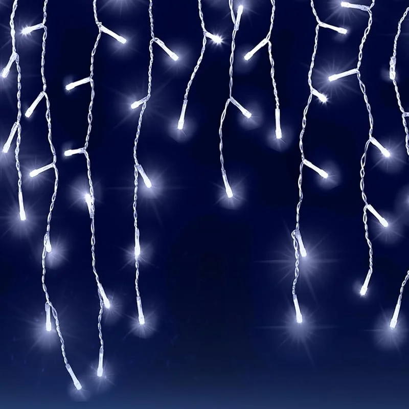 Besuche den Monzana-Store Monzana® Eisregen Lichterkette Außen 200 LED Kaltweiß — Weihnachtsbeleuchtung