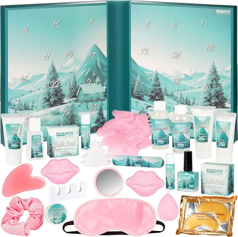 Besuche den BRUBAKER-Store BRUBAKER Cosmetics XXL Beauty Adventskalender 2026 - Wellness Kalender — Hautpflege