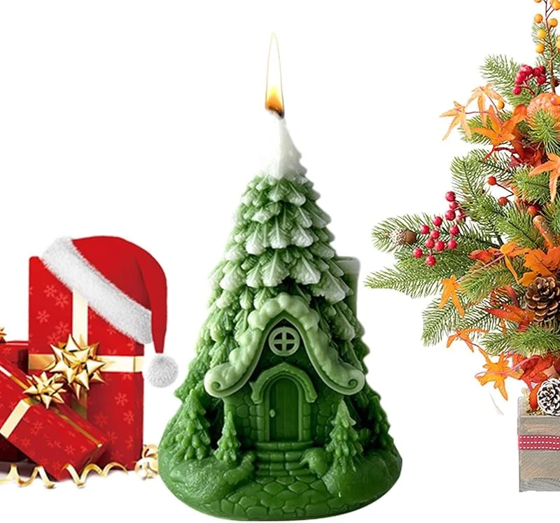 Marke: Générique Christbaumkerzen für den Tisch, natürlich, langlebig, für zu Hause — Kerzenlicht Abendessen