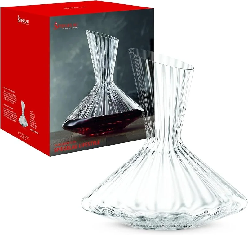 Besuche den Spiegelau-Store Spiegelau Dekanter Rotwein 0, 75 Liter, LifeStyle, 4450159, Weinkaraffe aus Kristallglas, Weindekanter spülmaschinenfest — Wein und Festtafel