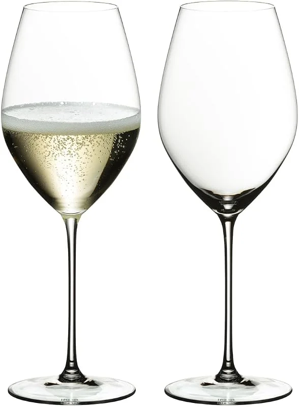 RIEDEL Veritas Champagner Weinglas - 2er Set, Schaumweinglas, Kristallglas, Spülmaschinenfest - 6449, 28 — Wein und Festtafel