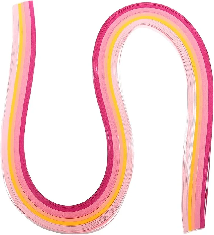 Besuche den PATIKIL-Store PATIKIL 540 x 10 mm Quilling Papierstreifen Papier Quilling, 120 Stück Origami Fröbelstern Papierstreifen Streifen Set für Kunst, DIY, Handarbeit, Weihnachten, Farbverlauf Pink — Geschenkverpackung