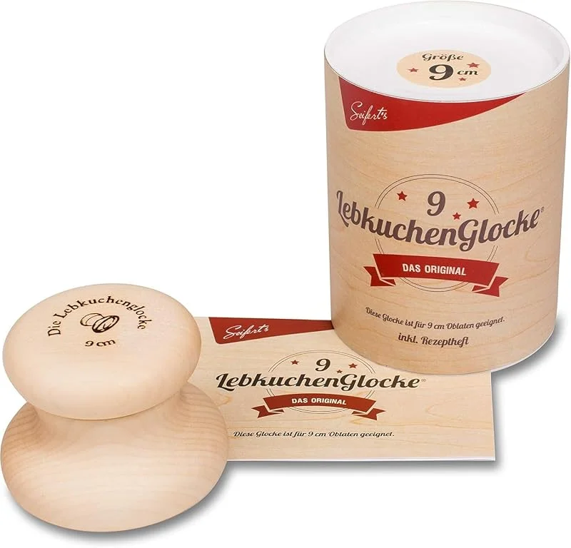 Besuche den Lebkuchenglocke-Store Lebkuchenglocke, Das Original, Lebkuchenform 9 cm, zum backen von Nürnberger Lebkuchen, Backform für Hobbybäcker und Konditoren — Weihnachtskueche