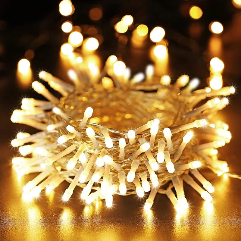 Besuche den PhilzOps-Store PhilzOps Weihnachtsdeko Lichterkette Aussen, 20M 200 LED Innen Weihnachten Lichterketten Batterie mit Timer 8 Modi Wasserdicht Außen Herbstdeko Licht für Garten Terrasse Bäume Hochzeit Party, Warmweiß — Weihnachtsbeleuchtung
