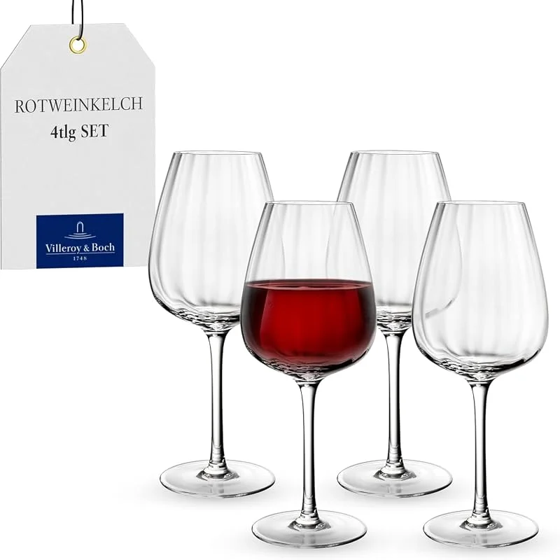 Villeroy & Boch - Rose Garden Rotweinglas Set 4-teilig 200 ml Klar — Wein und Festtafel