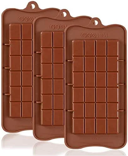 Marke: Pritogo Schokoladenform (3er-Set) brechbare Silikonform Backform Flexible Form für DIY Schokolade Bonbons Pralinen Energieriegel Tortendeko — Weihnachtskueche