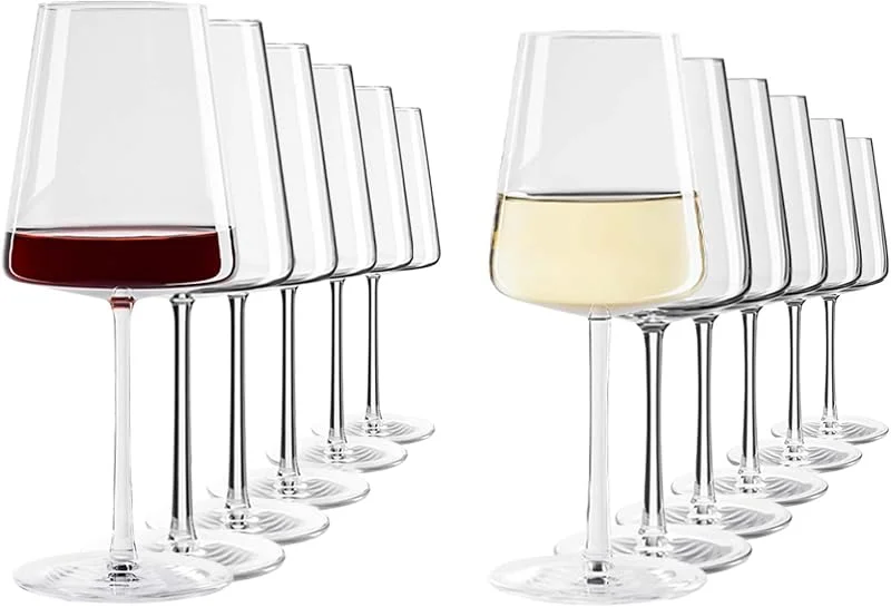 Besuche den Stölzle Lausitz-Store Stölzle Lausitz Power 12er Set - 6 x Weißweinkelch + 6 x Rotweinkelch - spülmaschinenfest, bleifreies Kristallglas, hochwertige Qualität, elegant. — Wein und Festtafel