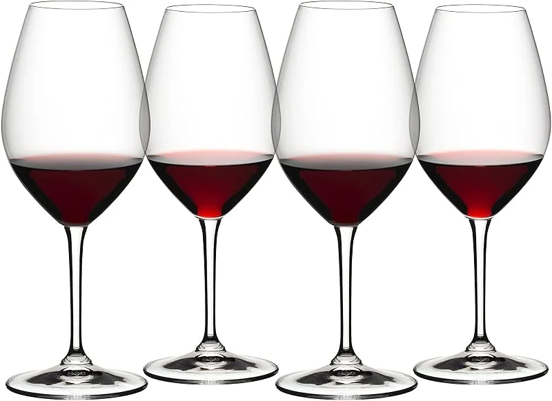 RIEDEL Wine Friendly 002 - Rotweinglas, 4er Set, Kristallglas, maschinell gefertigt — Wein und Festtafel