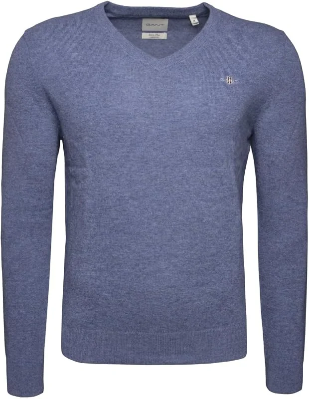 Gant Herren Extrafine Lambswool V-Neck Pullover (1er Pack) — Weihnachtsmode