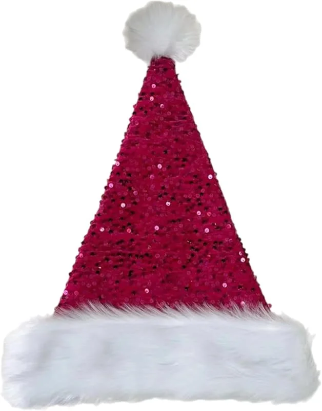 Marke: Tsophreniq Unisex Weihnachtsmützen, weiche und warme Weihnachtsmützen, dicker Plüsch Weihnachtsmann Kopfbedeckung für Neujahrskleidung und Komfort, Weihnachtsmützen, Erwachsene für Damen und Kinder, Großpackung — Weihnachtsmode