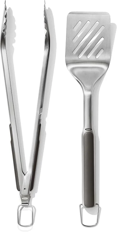 Besuche den OXO-Store OXO Outdoor BBQ Wender- und Zangen-Set, 41 cm und 47, 5 cm — Wein und Festtafel