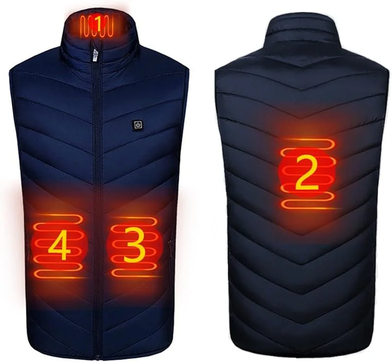 Marke: Battnot Battnot 2023 Beheizbare Weste Herren Damen Beheizte Weste ärmellos Jacke Mit Heizung Wärmeweste Beheizbare Jacke Heizweste USB elektrisch Heated Vest Wärmende Gilet für Outdoor Skifahren Motorrad — Heizkleidung