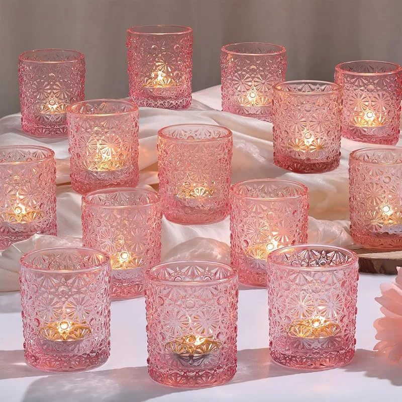 Marke: Lanttu Lanttu 36 Stück rosa Votivkerzenhalter 5, 6 x 6, 6 cm Teelichthalter — Kerzenlicht Abendessen